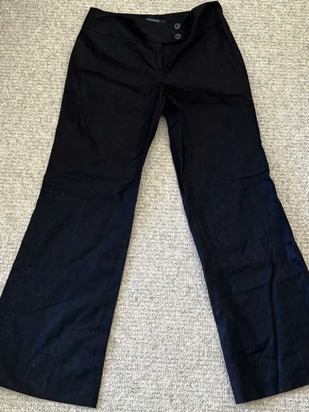 Chadwicks linen blend black pants